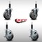 Service Caster 4'' SS Thermoplastic Rubber Wheel Swivel 1'' Expanding Stem Caster Set 2 Brakes, 4PK SCC-SSEX20S414-TPRB-2-TLB-2-1 - alternate 2
